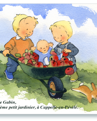 Carte de naissance (aquarelle)